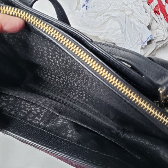Kate Spade Zarinah Hyde Place Black Leather Handbag Shoulder Bag‎ Purse - Picture 8 of 13
